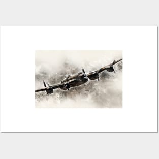 BBMF Lancaster Bomber - Painting Posters and Art